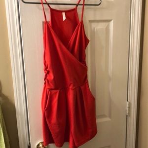 Red romper